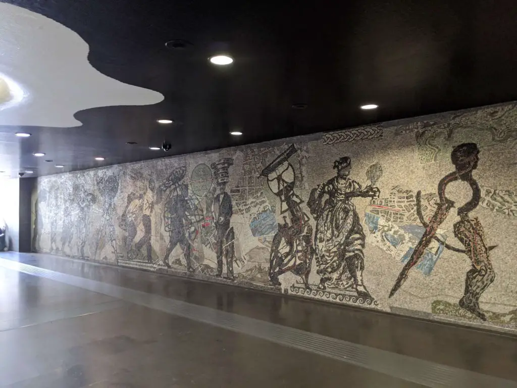 Things to do in Naples Italy - see the artwork in Linea 1 metro station