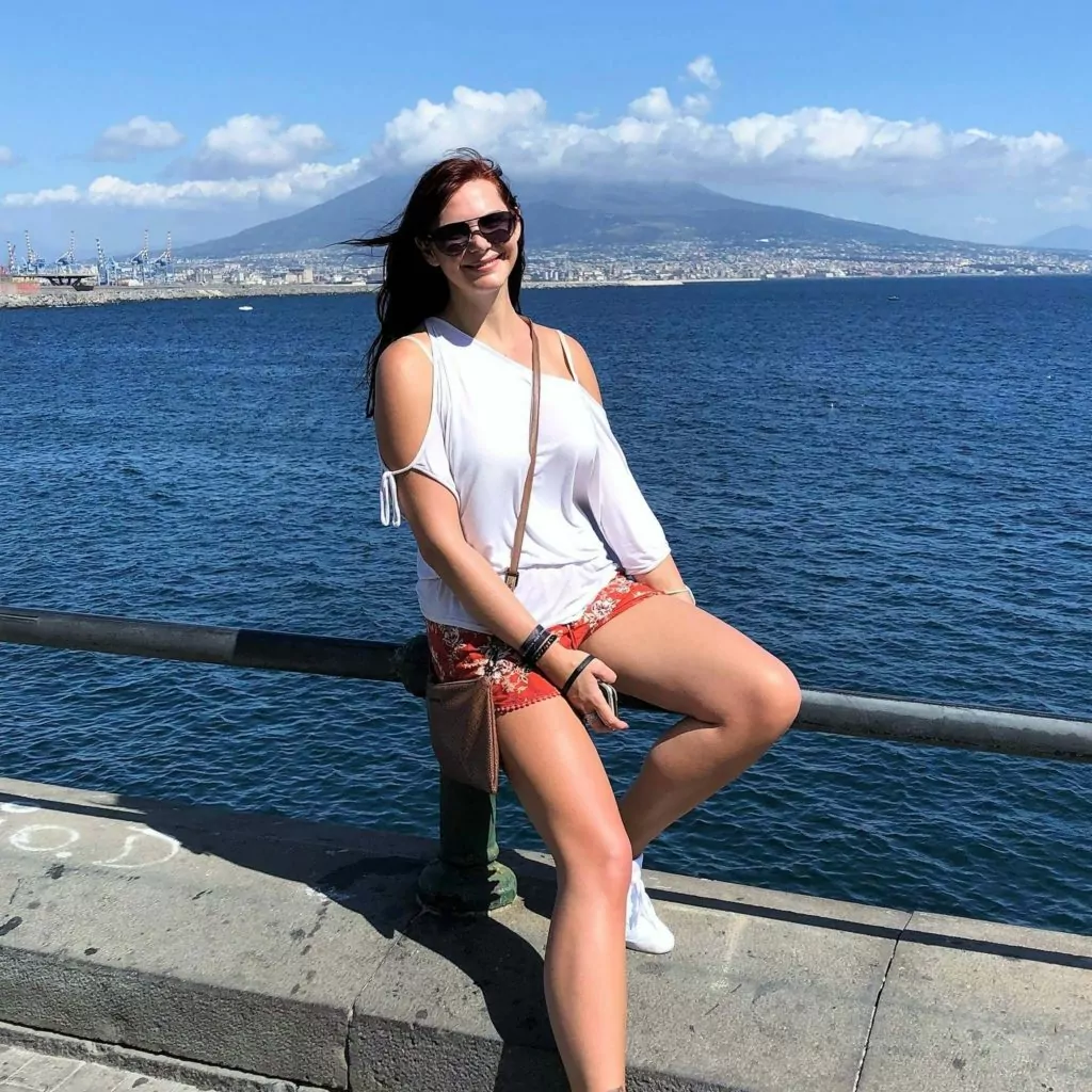 Things to do in Naples Italy - Mount Vesuvius across the Gulf of Naples