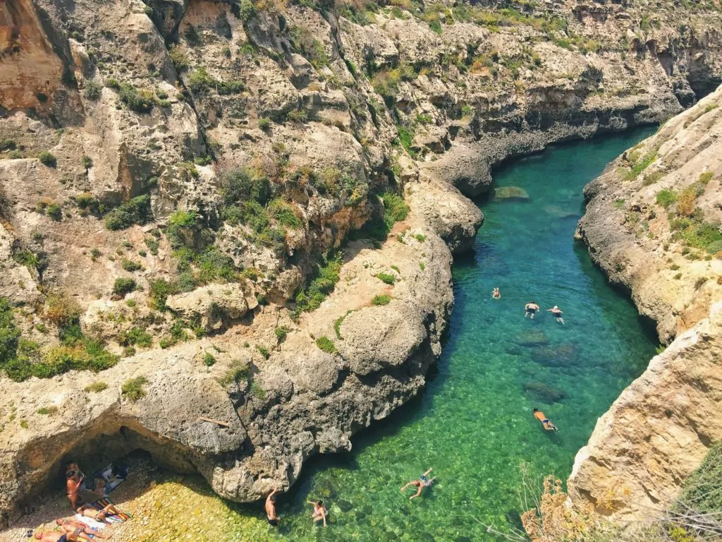 Wied il-Ghasri, Gozo beaches Wied il-Ghasri, Gozo beaches